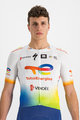 SPORTFUL Cycling short sleeve jersey - TOTAL ENERGIES BOMBER - white/multicolour