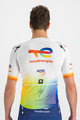 SPORTFUL Cycling short sleeve jersey - TOTAL ENERGIES BOMBER - white/multicolour