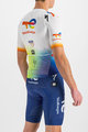 SPORTFUL Cycling short sleeve jersey - TOTAL ENERGIES BOMBER - white/multicolour