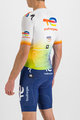 SPORTFUL Cycling short sleeve jersey - TOTAL ENERGIES BOMBER - white/multicolour
