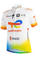 SPORTFUL Cycling short sleeve jersey - TOTAL ENERGIES KIDS - white/multicolour