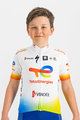 SPORTFUL Cycling short sleeve jersey - TOTAL ENERGIES KIDS - white/multicolour