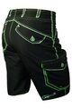 HAVEN Cycling shorts without bib - COMPETITOR - black/green