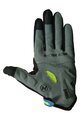 HAVEN Cycling long-finger gloves - DEMO LONG - green/blue