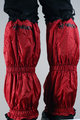 HAVEN Cycling leg warmers - ICEBRAKER BLACK - red