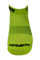 HAVEN Cycling ankle socks - SNAKE SILVER NEO 2PAK - yellow/black