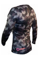 HAVEN Cycling summer long sleeve jersey - PEARL NEO LONG - black/pink