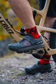 HAVEN Cyclingclassic socks - LITE SILVER NEO 2PAK - red/black