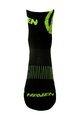 HAVEN Cyclingclassic socks - LITE SILVER NEO 2PAK - black/yellow