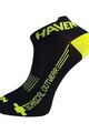 HAVEN Cycling ankle socks - SNAKE SILVER NEO 2PAK - black/yellow