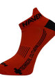 HAVEN Cycling ankle socks - SNAKE SILVER NEO 2PAK - red/black
