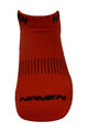 HAVEN Cycling ankle socks - SNAKE SILVER NEO 2PAK - red/black