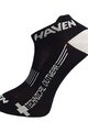 HAVEN Cycling ankle socks - SNAKE SILVER NEO 2PAK - black/white