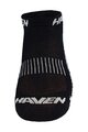 HAVEN Cycling ankle socks - SNAKE SILVER NEO 2PAK - black/white