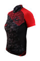 HAVEN Cycling short sleeve jersey - SINGLETRAIL WOMEN - black/red