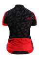 HAVEN Cycling short sleeve jersey - SINGLETRAIL WOMEN - black/red