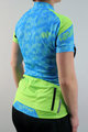 HAVEN Cycling short sleeve jersey - SINGLETRAIL WOMEN - blue/green