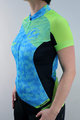 HAVEN Cycling short sleeve jersey - SINGLETRAIL WOMEN - blue/green