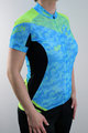 HAVEN Cycling short sleeve jersey - SINGLETRAIL WOMEN - blue/green