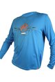 HAVEN Cycling summer long sleeve jersey - NAVAHO II LONG - blue/orange