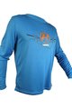 HAVEN Cycling summer long sleeve jersey - NAVAHO II LONG - blue/orange