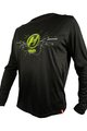 HAVEN Cycling summer long sleeve jersey - NAVAHO II LONG - black/green