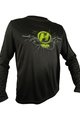 HAVEN Cycling summer long sleeve jersey - NAVAHO II LONG - black/green