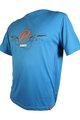 HAVEN Cycling short sleeve jersey - NAVAHO II SHORT - blue/orange