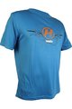 HAVEN Cycling short sleeve jersey - NAVAHO II SHORT - blue/orange