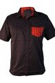 HAVEN shirt - AGNESS SLIMFIT - black/red
