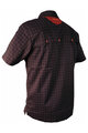 HAVEN shirt - AGNESS SLIMFIT - black/red