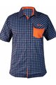 HAVEN shirt - AGNESS SLIMFIT - orange/blue