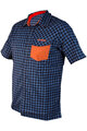 HAVEN shirt - AGNESS SLIMFIT - orange/blue
