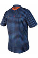 HAVEN shirt - AGNESS SLIMFIT - orange/blue