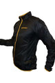 HAVEN Cycling windproof jacket - FEATHERLITE CONTINENTAL - black/orange