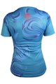 HAVEN Cycling short sleeve jersey - ENERGY CRAZY SHORT - blue