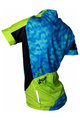 HAVEN Cycling short sleeve jersey - SINGLETRAIL KID - blue/green