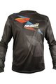 HAVEN Cycling summer long sleeve jersey - ENERGIZER CRAZY LONG - black/red/blue