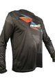 HAVEN Cycling summer long sleeve jersey - ENERGIZER CRAZY LONG - black/red/blue