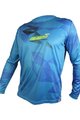 HAVEN Cycling summer long sleeve jersey - ENERGIZER CRAZY LONG - blue
