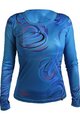 HAVEN Cycling summer long sleeve jersey - ENERGY CRAZY LONG - blue