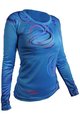 HAVEN Cycling summer long sleeve jersey - ENERGY CRAZY LONG - blue