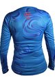 HAVEN Cycling summer long sleeve jersey - ENERGY CRAZY LONG - blue