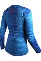 HAVEN Cycling summer long sleeve jersey - ENERGY CRAZY LONG - blue