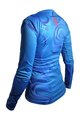HAVEN Cycling summer long sleeve jersey - ENERGY CRAZY LONG - blue