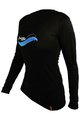 HAVEN Cycling summer long sleeve jersey - ENERGY LONG - black/blue