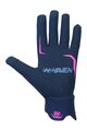HAVEN Cycling long-finger gloves - FACTORY TRAIL - pink/blue