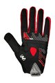 HAVEN Cycling long-finger gloves - DEMO NEO LONG - black/red