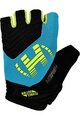 HAVEN Cycling fingerless gloves - DEMO NEO SHORT - green/blue