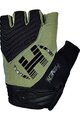 HAVEN Cycling fingerless gloves - DEMO NEO SHORT - black/green